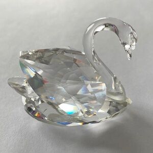 Swarovski Vintage Large Crystal Swan Figurine